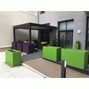 Jardinière / bac rectangle en résine, sur mesure ultra®