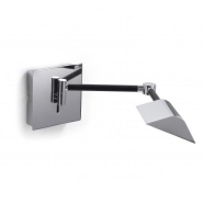 Applique liseuse flexible LED Julia - coloris chromé avec interrupteur - extensible jusqu'à 437 mm_2