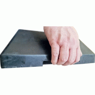 Base en caoutchouc pour barrière de sécurité polypropylène - stabilité et résistance aux chocs_2
