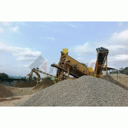 Crible et concasseur mobile avec capacité jusqu'à 800 t/h