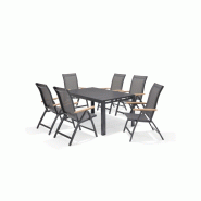 Fauteuil de jardin inclinable essence 71,1x61,9x107,1cm – MTF – aluminium et teck – 2nab3129_2