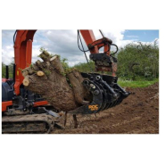 Godet fléco destiné aux travaux intensifs de dessouchage, et extraction des pierres_2