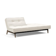 Canapé convertible Innovation Living Splitback Eik 115x200 cm - Chêne fumé - Tissu bouclé Off White_2