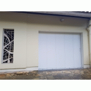 Porte de garage sectionnelle - plafond ou latérale - sur-mesure avec serrure et décor au choix_2