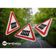 Panneau de danger A7 - Passage à niveau - WP Signalisation - Made in France et certifié NF et CE_2