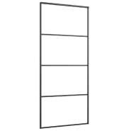 Vidaxl porte coulissante avec kit de quincaillerie 90x205 cm verre esg 3152148_2