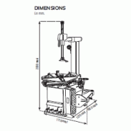 AS924DVW - Monte/Démonte-pneus automatique Provac avec blocage extérieur 10 à 24