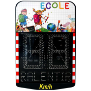 Décor personnalisé pour radar pédagogique V400 - École - Film anti-UV et anti-graffiti_2