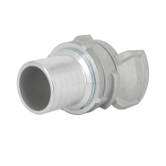 Demi-raccord symétrique avec verrou - DN 40 mm - Embout annelé Ø 40 mm - Alu_2