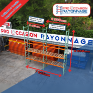Lot de rayonnage - Hauteur 5 500mm, Longueur 7 025mm, Profondeur 1 000mm - Manulab_2