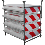 Râtelier galvanisé pour balises K5C - capacité 68 à 80 balises - SODIMAR_2