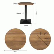 Table ronde Complete 600mm | Bolero - CH993_2