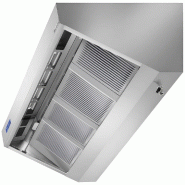 Hotte murale Inox - 2m20 - avec moteur, régulateur, filtre et éclairage - P 700 mm | GGM_2