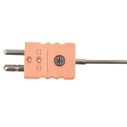 Thermocouple chemisé type N - Ø3mm, L:500mm, +1070°C max - Connecteur standard_2