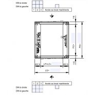Élévateur avec porte-palières battantes au ras du sol