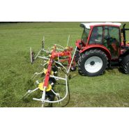 Alpinhit Faneuses Alpin - Pottinger France - largeur de travail de 4,45 m à 6 m - construction légère et adaptation au sol_2