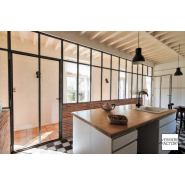 Verrière cloison sur mesure - Idéale pour délimiter vos espaces avec style et lumière naturelle_2