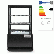 Vitrine de table réfrigérée positive 2 étagères 58L ARKTIC HENDI - Noir_2