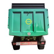 Benne agricole Juscafresa équipée de réhausses de 400 mm