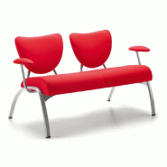 Chauffeuse d'accueil 2 places AINHOA SMILE - SOKOA - Gris, Fixes_2