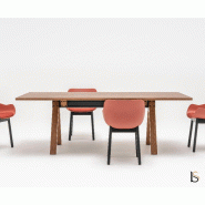 Table de réunion Viga - MDD - Oui, 220, Placage chêne cuivré_2