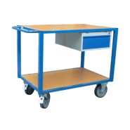 Dessertes d'atelier - Établi mobile robuste en acier mécano-soudé - Fabrication française_2