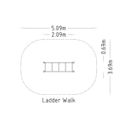 Équipement de fitness extérieur pour rééducation et remise en forme - Gym Ladder Walk - 8061231 - Hags_2