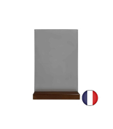 Porte menu de table en bois avec plexiglass A4 - Lot de 2 - Référence : PFN57CH-PLEXIA4_2