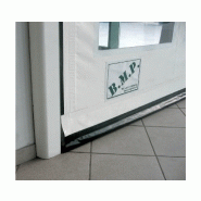 Porte rapide dynaroll food / souple / à enroulement / en plastique / utilisation intérieure / 4500 x 4500 mm / ignifuge