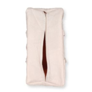 Sac réutilisable en toile de coton naturelle recyclée - fermeture éclair 38,5 cm - isolation feutre aiguilleté_2