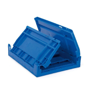 Bac de rangement pliable bleu - capacité 8,5 L_2