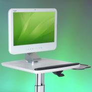 Chariot médical PC / All in One Mini Cart Plus H Class HD - Ergonomique, ajustable et hygiénique - 25,40 kg_2