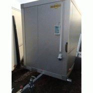 Petite remorque frigorifique Humbaur 3m3 - parois isothermes - groupe frigo 220V - 2m x 1m x 1,5m_2