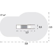 Toboggan Larven réf-8001172 - Hags - pour enfants 3-5 ans - dimensions 2300x500x1650 mm_2
