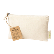 Trousse de maquillage zippée en coton biologique - 180 g/m² - Couleur naturelle_2