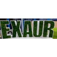 Lettres et logo végétales 3D en polystyrène - Logo, Lichen scandinave pour l'intérieur uniquement, Vert_2