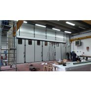 Porte pliante industrielle - Panneaux rigides anti-cambriolage - Hermétique et sécurisée_2