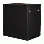 VALUE Boîtier mural 19 pouces 12U, 600 x 450 mm, noir, kit à assembler_2