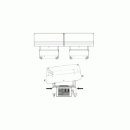 Îlot réfrigéré IMPULSE EWCC MINI 03 - bac carré 4 faces transparentes avec joues plexi renforcées_2