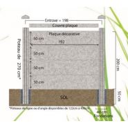 Clôture gravillons lavés ton pierre - DBV - poids 80 kg - 1 face_2