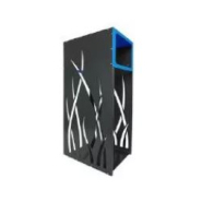 Îlot Tri Flux Aquila personnalisable - 80 L l'unité - design motif roseau - 3 bacs en polypropylène_2