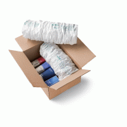 Papier froissé pour machine Chevron 3 - 252169 – 200 mm x 500 m - Kraft brun_2