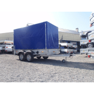 Remorque à 2 essieux freinés - Humbaur HA 2331 - grande qualité de fabrication avec accessoires et équipements variés_2