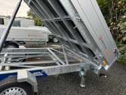 Remorque Tri-benne SARIS HEAVY DUTY - 406 x 204 cm - PTAC : 3500 kg - 2 Essieux - Freinée - Pompe Electrique - Référence D2413_2
