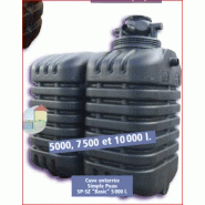 Cuve de stockage enterrée avec rehausse et filtre intégré
