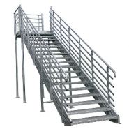 Escaliers droits à géométrie variable - Bombrun - en acier galvanisé conformes normes NF E85-015_2
