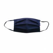 Mask3p-noir - masque en tissu 3 plis - VDM - 100% coton - lavable à 60 degrés avec barrette nasale_2
