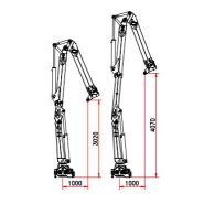 Grue auxiliaire R 110 S3S - Bob Spa - Capacité de levage 110 kNm - Extensions hydrauliques et rotation 425°_2
