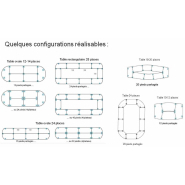 Table modulaire EASY - pieds partagés - configurations personnalisables - fabrication française_2