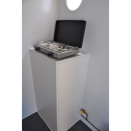 Roulotte de chantier avec dimensions 3.45 m x 1.75 m